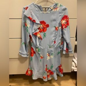 Miss selfridge floral romper -size 2